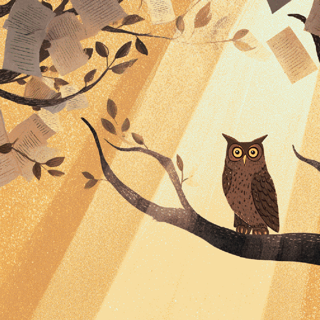 フクロウのポポ