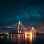 A bridge connecting Japan and America at night — a message from Osaka to Anthropic